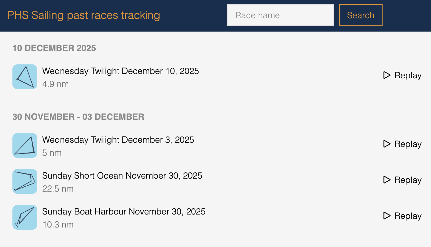 Tracking portal — live session view